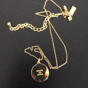 Kate Spade “good as gold” necklace